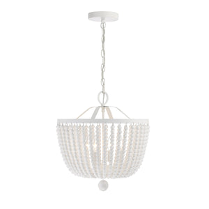 Rylee 4 Light Matte White Chandelier