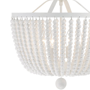 Rylee 4 Light Matte White Chandelier