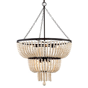 Rylee 8 Light Matte Black Chandelier