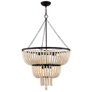 Rylee 8 Light Matte Black Chandelier