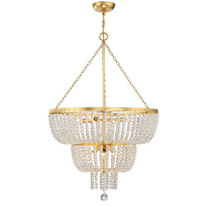 Rylee 8 Light Matte Black Chandelier
