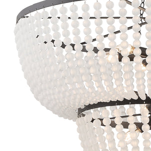 Rylee 8 Light Matte Black Chandelier