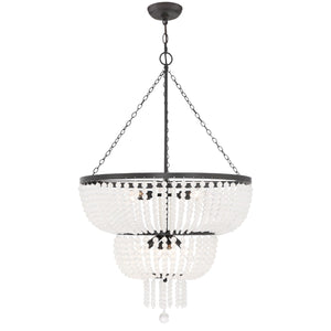 Rylee 8 Light Matte Black Chandelier