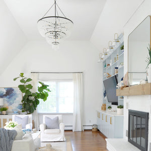 Rylee 8 Light Matte Black Chandelier