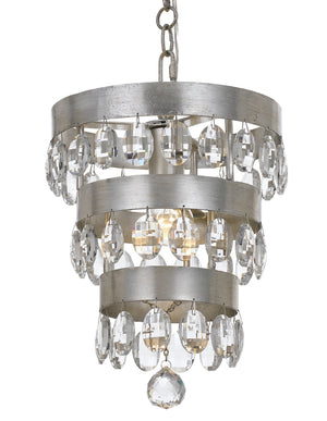 Perla 1 Light Antique Gold Mini Chandelier
