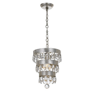 Perla 1 Light Antique Gold Mini Chandelier