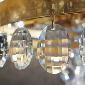Perla 5 Light Antique Gold Chandelier