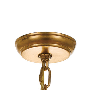 Perla 6 Light Antique Gold Chandelier