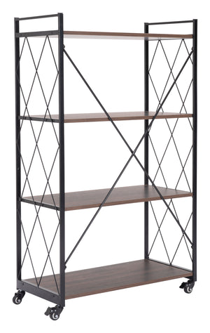Romania Shelf Walnut & Black