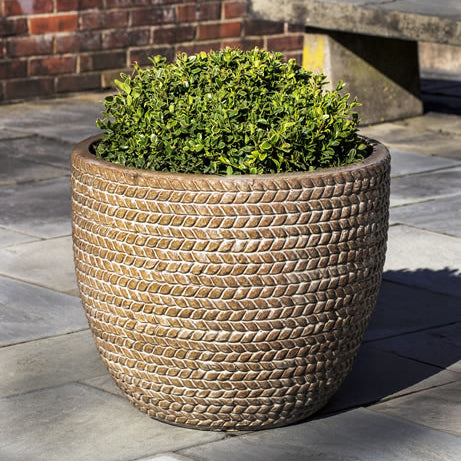 Sisal Weave Planter in Café Au Lait - Set of 3