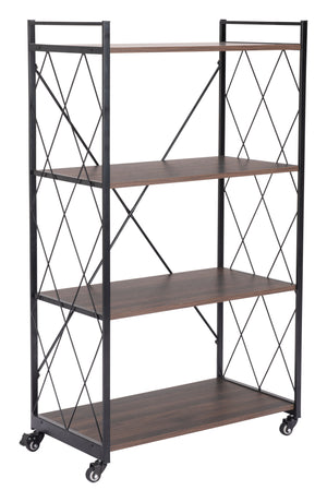 Romania Shelf Walnut & Black