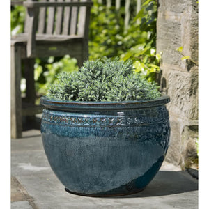 Low Borsa Planter in Indigo Rain - Set of 4