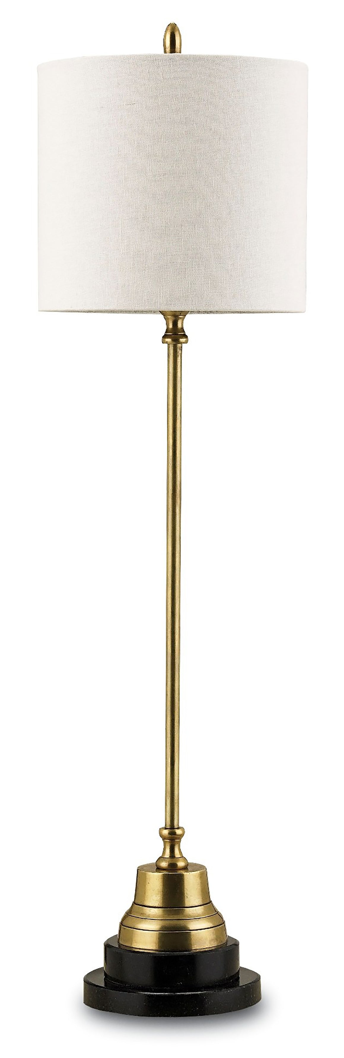 Currey and Company Messenger Brass Table Lamp