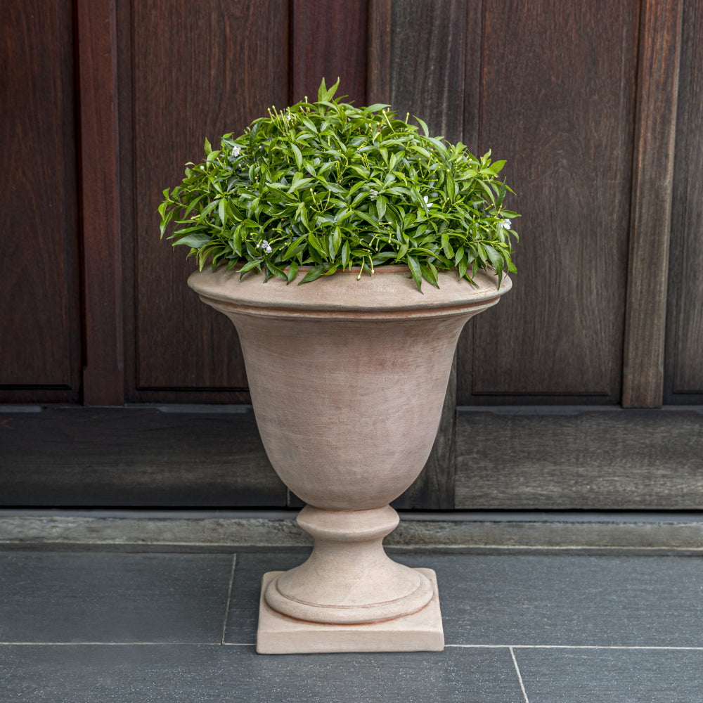 indoor pedestal planter Terra Cotta Pedestal Urn Planter
