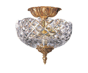 Crystorama 2 Light Olde Brass Cast Brass Ceiling Mount III