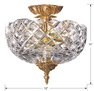 Crystorama 2 Light Ceiling Mount IV