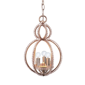 Garland 3 Light Crystal Bead Mini Chandelier