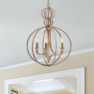Garland 3 Light Distressed Twilight Mini Chandelier