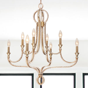 Garland 8 Light Crystal Bead Chandelier
