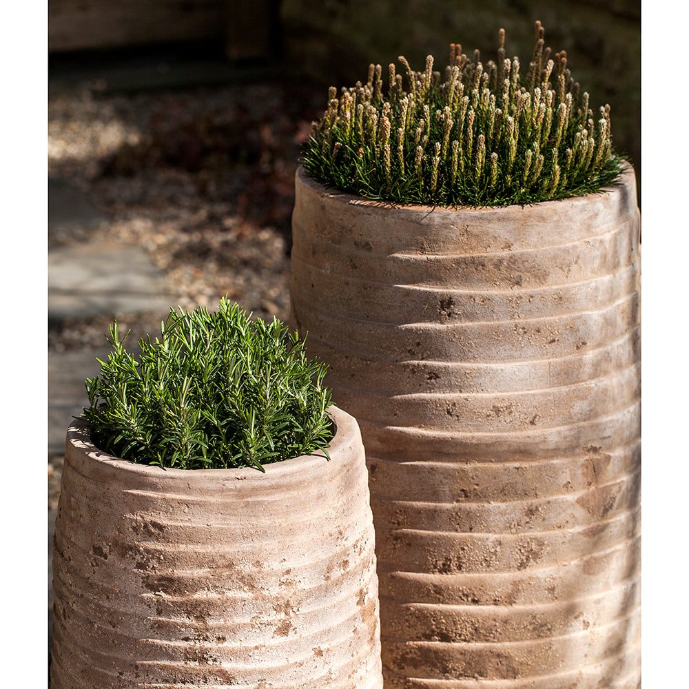 large plant pots amazon Tall Ipanema Planter Antico Terra Cotta - Set of 2