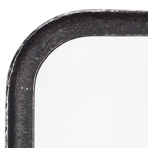 Principle Vanity Mirror - Black Distressed Metal