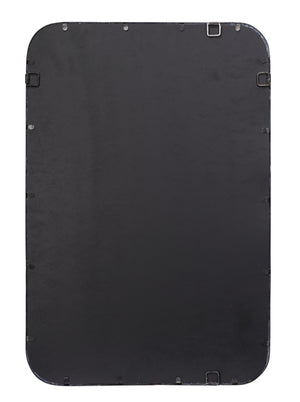 Principle Vanity Mirror - Black Distressed Metal