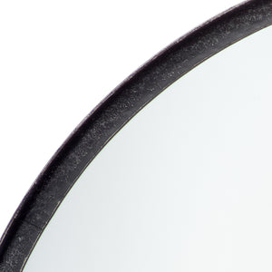 Refined Mirror - Black Distressed Metal
