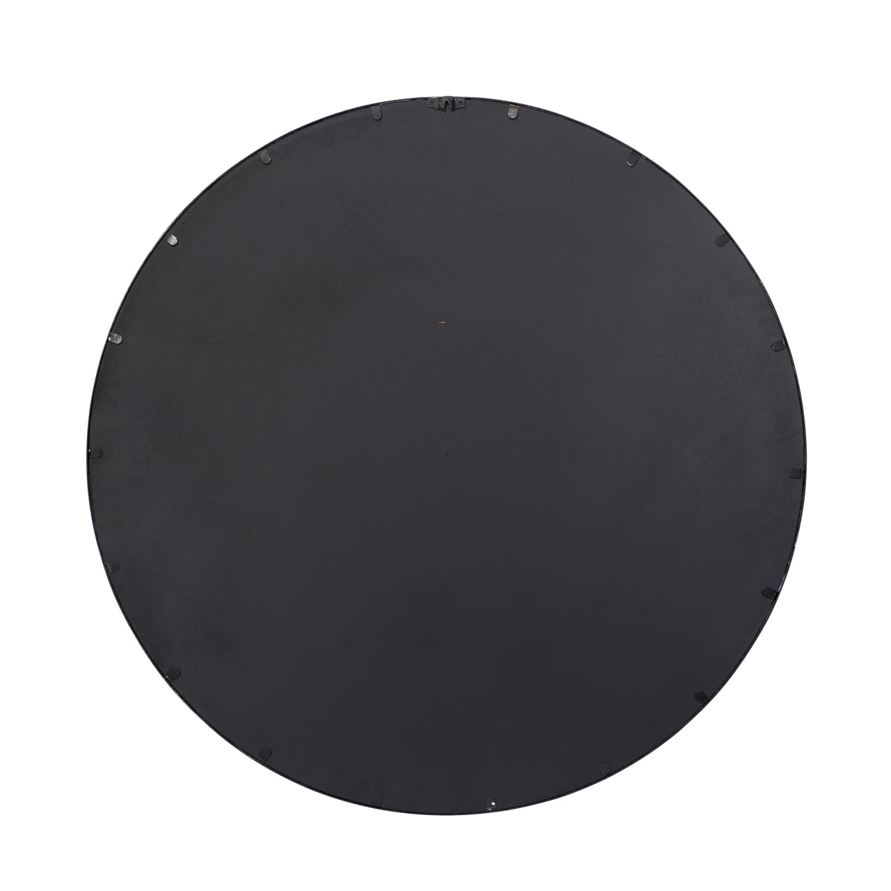 Refined Mirror - Black Distressed Metal