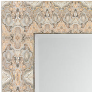 Rorschach Mirror in Grey & Cream Lacquer