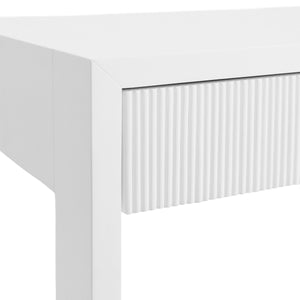 Larkin Desk in Matte White Lacquer