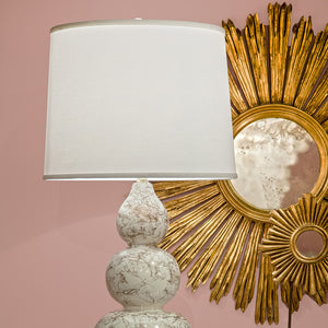 Worlds Away Margeaux Sunburst Mirror – Silver Leaf