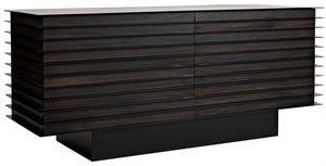 Elevation Sideboard - Ebony Walnut with Metal Details