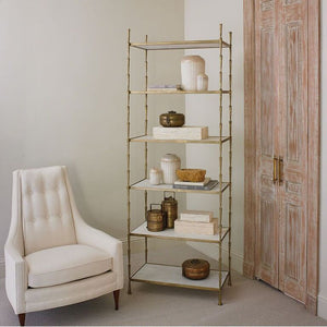 Spike Etagere - Gold & Marble