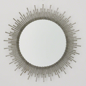 Spike Sunburst Mirror – Antique Nickel