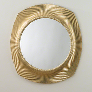 Opera Fluted Mirror – Brass
