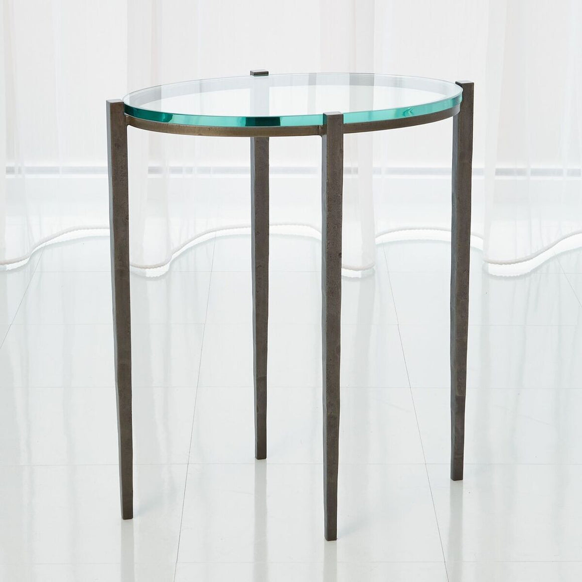 Oval Side Table - Iron