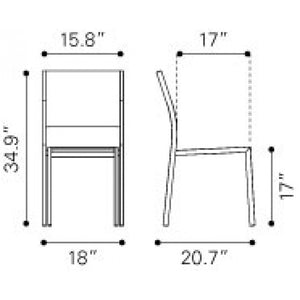 Modern Aluminum Outdoor Woven Armless Chairs — Grey