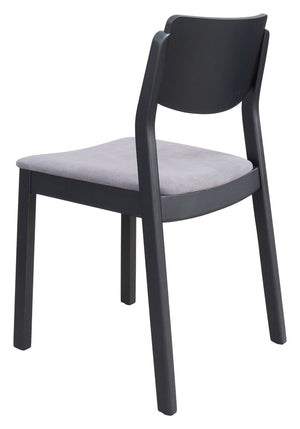 Desdamona Dining Chair (Set of 2) Gray & Black