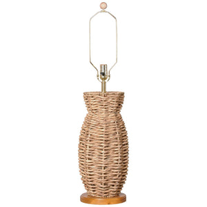Water Hyacinth Vase Table Lamp – Clear Lacquer
