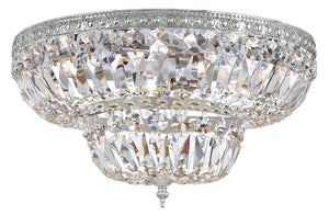 Crystorama 4 Light Clear Hand Cut Bronze Ceiling Mount