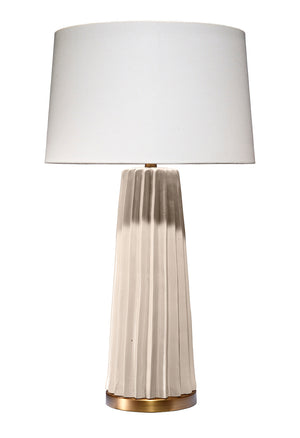 Pleated Table Lamp-Cream