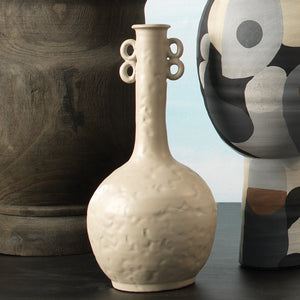 Hand Crafted Long Neck Ceramic Vase – Large