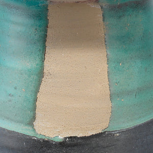 Blanche Decorative Ceramic Vessel - Black, Aqua & Natural