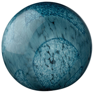 Large & Small Cosmos Hand Blown Glass Balls - Indigo Swirl