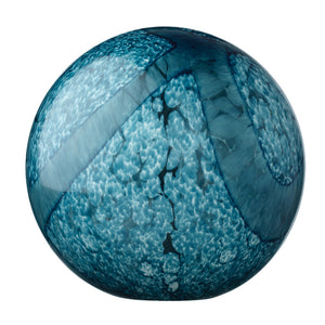 Large & Small Cosmos Hand Blown Glass Balls - Indigo Swirl