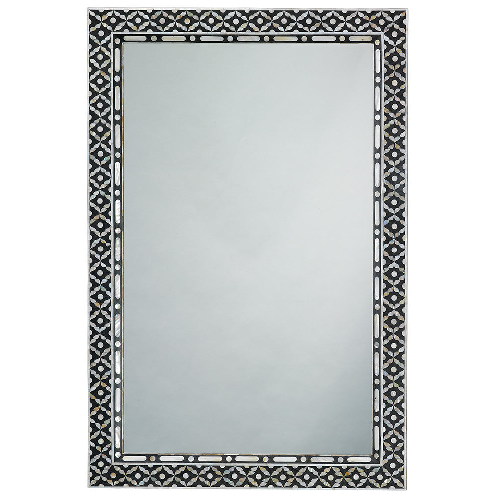 Rectangular Mother of Pearl Inlay Mirror