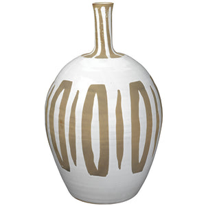 Hand-Crafted White Ceramic Vase