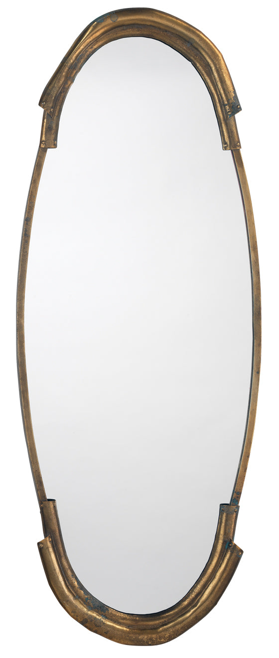 Margaux Mirror in Antique Brass