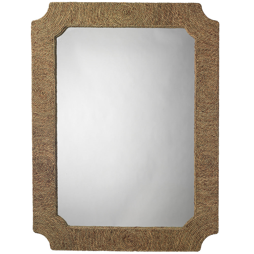 Natural Sea Grass Rectangular Mirror
