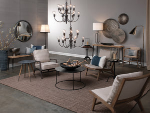 Organic Round-Shaped Mirror – Iron